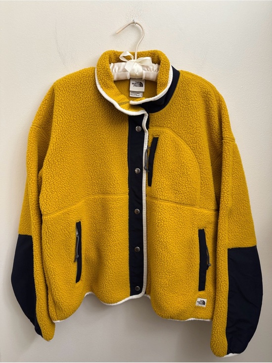 The North Face Jackets & Blazers - The North Face Yellow Sherpa Fleece Jacket size large